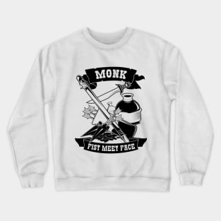 Monk Funny Design for Gamers, Roleplayers, Tabletop, RPGs Crewneck Sweatshirt